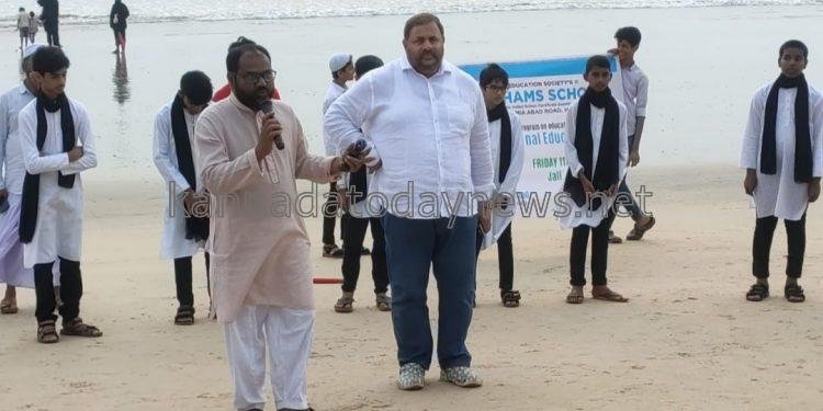 ಶಿಕ್ಷಣ ಜಾಗೃತಿ ಮೂಡಿಸುವ ಬೀದಿನಾಟಕದೊಂದಿಗೆ ರಾಷ್ಟಿçÃಯ ಶಿಕ್ಷಣ ದಿನ ಆಚರಿಸಿದ ನ್ಯೂ ಶಮ್ಸ್ ಸ್ಕೂಲ್ ವಿದ್ಯಾರ್ಥಿಗಳು