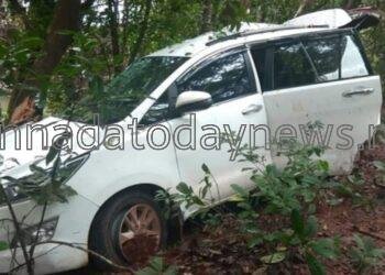 ಮದುವೆ ತೆರಳುತ್ತಿದ್ದ ಇನ್ನೋವಾ ಕಾರು ಸ್ಕಿಡ್ ಆಗಿ ಚಾಲಕನ ನಿಯಂತ್ರಣ ತಪ್ಪಿ ಮರಕ್ಕೆ ಗುದ್ದಿದ ಕಾರು ತಾಯಿ , ಮಗು ಸ್ಥಳದಲ್ಲೇ ಸಾವು