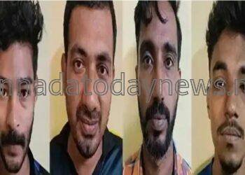 ಕಾರಿನಲ್ಲಿ ಲಕ್ಷಾಂತರ ರೂ. ಮೌಲ್ಯದ ಗಾಂಜಾ ಸಾಗಾಟಕ್ಕೆ ಯತ್ನ- 4 ಜನ ಮುಸ್ಲಿಂ ಆರೋಪಿಗಳ ಬಂಧನ