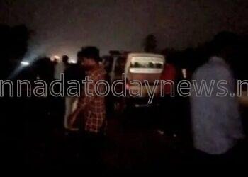 ಸ್ಕೂಟರ್ ಗೆ ಲಾರಿ ಢಿಕ್ಕಿ- ಬೈಕ್ ಸವಾರ ಸಾವು