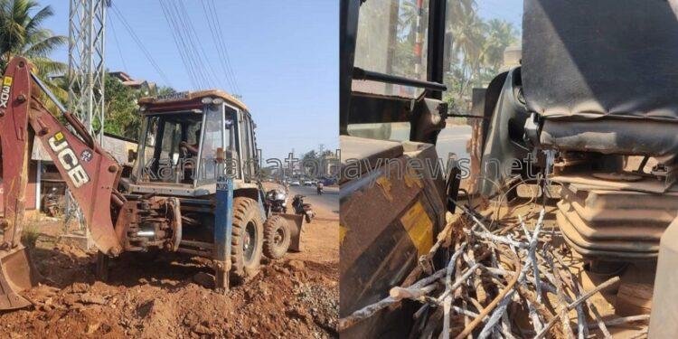 ಹೆದ್ದಾರಿ ಕಾಮಗಾರಿ ನೆಪದಲ್ಲಿ ಖಾಸಗಿ ಜಾಗದಲ್ಲಿ ಹಾಕಿದ ಲಿಂಟಲ್ ಒಡೆದು ಕಬ್ಬಿಣದ ಸರಳು ಕಳವು