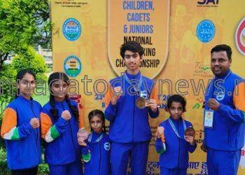 ಜಾರ್ಖಂಡ್ ರಾಜ್ಯದ ರಾಂಚಿಯಲ್ಲಿ ನಡೆದ ಜೂನಿಯರ್ ರಾಷ್ಟ್ರ ಮಟ್ಟದ ಕಿಕ್ ಬಾಕ್ಸಿಂಗ್ ಸ್ಪರ್ಧೆಯಲ್ಲಿ ಉತ್ತರ ಕನ್ನಡ ಜಿಲ್ಲೆಗೆ ಚಿನ್ನ ಮತ್ತು ಎರಡು ಕಂಚಿನ ಪದಕಗಳು*.
