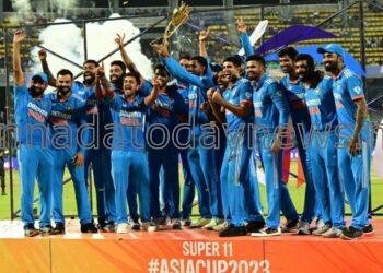 8 ನೆ ಭಾರಿ ಏಷ್ಯಾ ಕಪ್ ಕ್ರಿಕೆಟ್ ಟ್ರೋಫಿ ಗೆದ್ದು ದಾಖಲೆ ಮಾಡಿದ ಭಾರತ