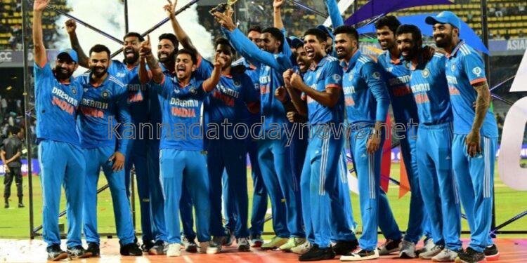 8 ನೆ ಭಾರಿ ಏಷ್ಯಾ ಕಪ್ ಕ್ರಿಕೆಟ್ ಟ್ರೋಫಿ ಗೆದ್ದು ದಾಖಲೆ ಮಾಡಿದ ಭಾರತ