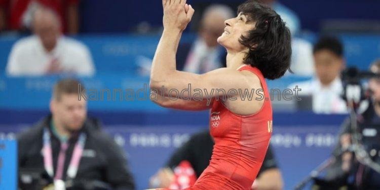 ಭಾರತಕ್ಕೆ ಬಿಗ್ ಶಾಕ್, ಒಲಿಂಪಿಕ್ಸ್ನಲ್ಲಿ 50 ಕೆ.ಜಿ ಕುಸ್ತಿ ವಿಭಾಗದಲ್ಲಿ ಫೈನಲ್ ತಲುಪಿದ ವಿನೇಶ್ ಫೋಗಟ್ ಅನರ್ಹ
