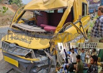 ಭಟ್ಕಳದ ಅಂಜುಮನ ಪ್ರೈಮೇರಿ ಉರ್ದು ಸ್ಕೂಲ್’ ಬಸ್ ಮತ್ತು ಲಾರಿ ನಡುವೆ ಅಪಘಾತ