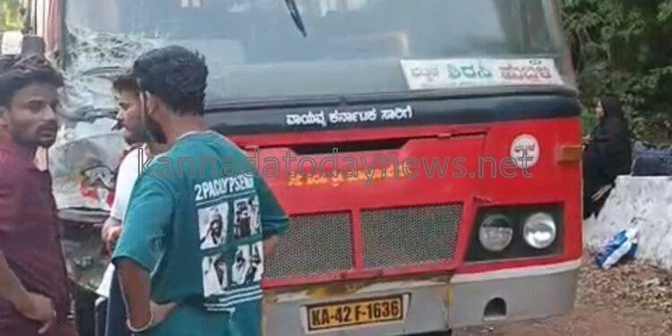 ಭಟ್ಕಳದಿಂದ ಶಿರಸಿ ಮಾರ್ಗವಾಗಿ ಸಂಚರಿಸುತ್ತಿದ್ದ ಕೆ.ಎಸ್.ಆರ್.ಟಿ.ಸಿ ಬಸ್ ಮತ್ತು ಸ್ಕಾರ್ಪಿಯೋ ನಡುವೆ ಹೊನ್ನಾವರ ಉಪೋಣಿ ಬಳಿ ಭೀಕರ ಅಪಘಾತ- ಇಬ್ಬರು ಸ್ಥಳದಲ್ಲೇ ಸಾವು
