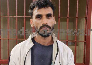 ಭಟ್ಕಳದ ಮುಂಡಳ್ಳಿ ಯ ನೀರಗದ್ದೆ ಗುಡ್ಡದಲ್ಲಿ ಎಮ್ಮೆ ತಲೆ ಕಡಿದ ಪ್ರಕರಣದ ಮುಖ್ಯ ಆರೋಪಿ ಅಬ್ದುಲ್ ಅಲಿಂ ಸಾವುದ್ದೀನ್ ಜಬಾಲಿ ನ ಅರೆಸ್ಟ್ ಮಾಡಿದ ಭಟ್ಕಳ ಗ್ರಾಮೀಣ  ಠಾಣೆ ಪೊಲೀಸರು