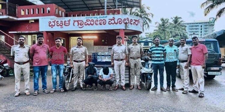 ಭಟ್ಕಳದ ಹೆಬ್ಳೆ ದೇವಸ್ಥಾನದ  ಕಾಣಿಕೆ  ಹುಂಡಿ ಕಳ್ಳತನ ಪ್ರಕರಣದ ಇಬ್ಬರು ಆರೋಪಿಗಳು ಅರೆಸ್ಟ್