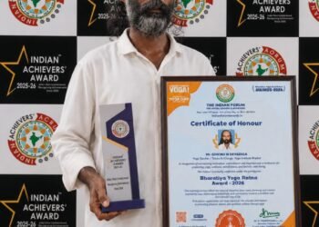 ಭಟ್ಕಳದ ಯೋಗ ಶಿಕ್ಷಕ ಗೋವಿಂದ ದೇವಾಡಿಗರಿಗೆ ‘ಭಾರತೀಯ ಯೋಗ ರತ್ನ–2026’ ಗೌರವ