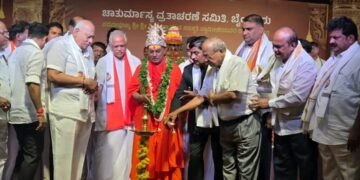 ಬಿಳಿಶಿಲೆ ಗಣಪತಿ ದೇವಸ್ಥಾನದಲ್ಲಿ ಚಾತುರ್ಮಾಸ ಮಹೋತ್ಸವಕ್ಕೆ ಭಕ್ತಿಪೂರ್ವಕ ಚಾಲನೆ