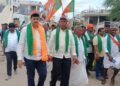 ಬಳ್ಳಾರಿ ಚಲೋ ಪಾದಯಾತ್ರೆಯಲ್ಲಿ ಅನಂತಮೂರ್ತಿ ಹೆಗಡೆ ನೇತೃತ್ವದ ರೈತ ಮೋರ್ಚಾ ತಂಡ ಭಾಗಿ